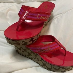 Authentic coach sandals